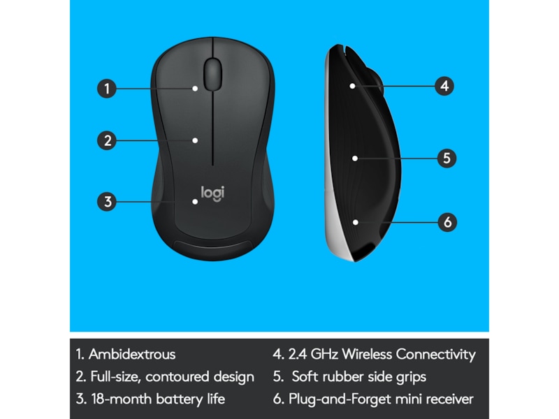 Logitech MK540 Advanced Combo Trådløs Mus & tastatur -kombinasjonspakker