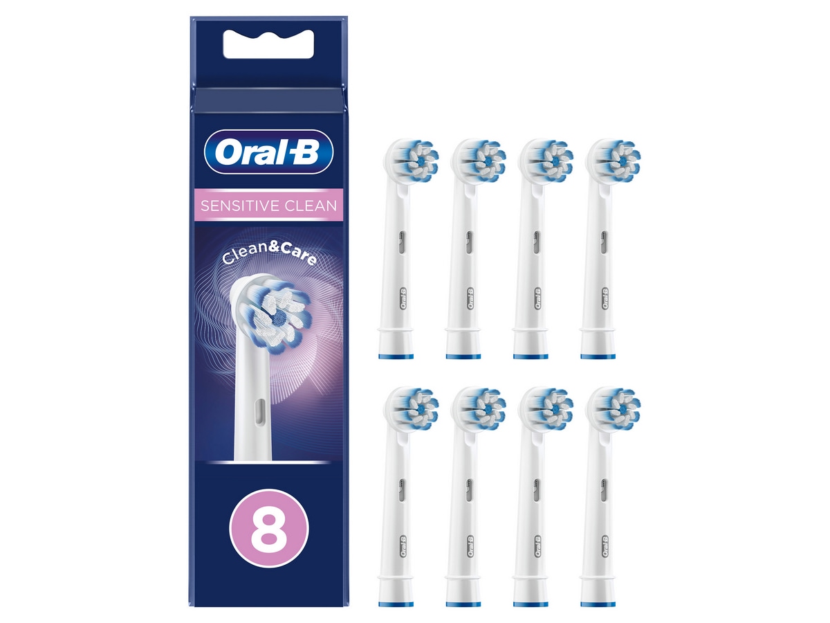 Oral-B Sensitive Clean Tannbørstehode, 8 Stk. Tannpleie