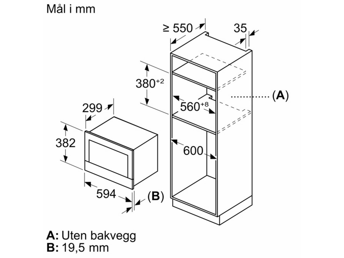 Bosch Serie 8 BFR7221B1 Mikrobølgeovn (sort) Mikrobølgeovn