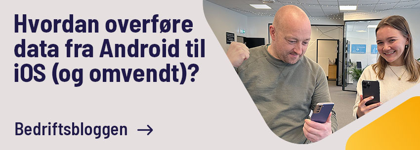 Hvordan overføre data fra Android til iOS (og omvendt)?