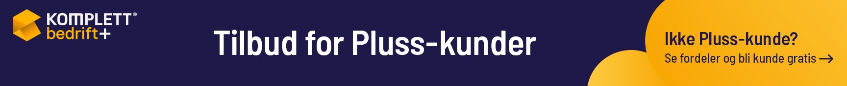 Tilbud for Pluss-kunder