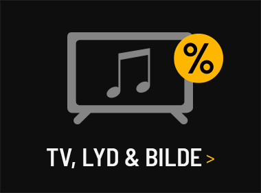 Se utvalget TV, lyd og bilde til Black Week priser