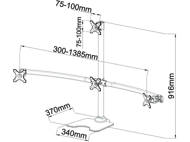 Strektegning med mål Strektegning med mål