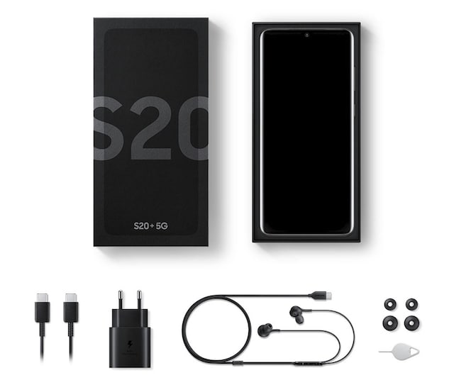 Galaxy S20 Plus - Hva er i esken? Galaxy S20 Plus - Hva er i esken?