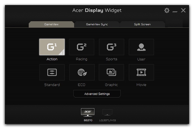 Acer 34" monitor B346CK Actor Display Widget Acer 34" monitor B346CK Actor Display Widget
