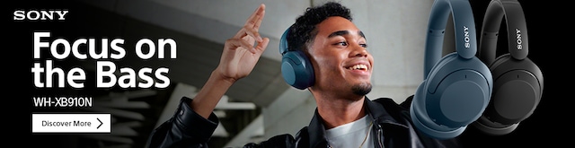 Sony WH-XB910N trådløse hodetelefoner - Blå Sony WH-XB910N trådløse hodetelefoner - Blå