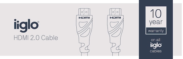 iiglo HDMI-kabel 2.1 0,5 m