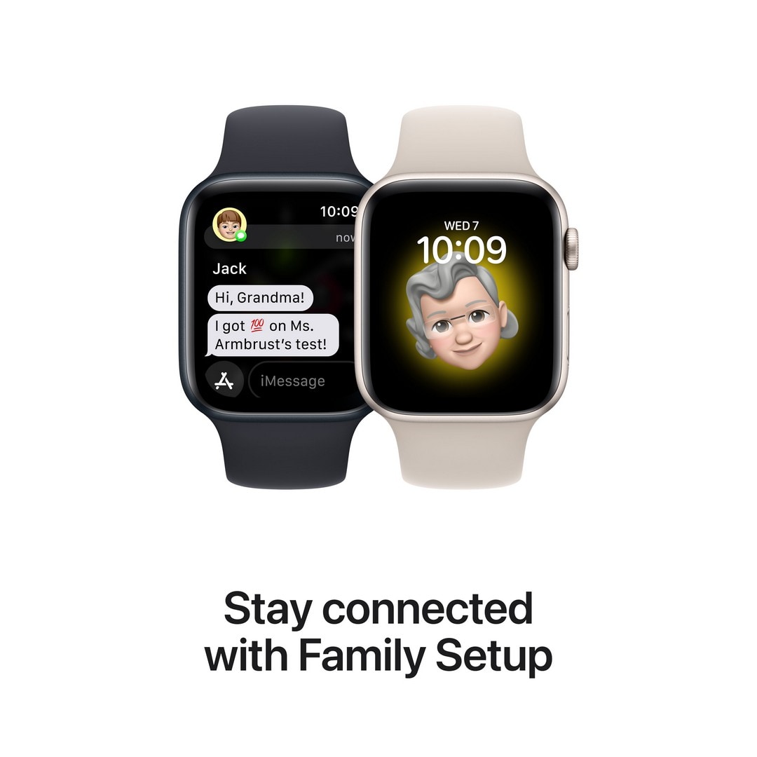 Apple Watch SE 2nd Gen 44mm 4G Aluminium (sølvfinish 