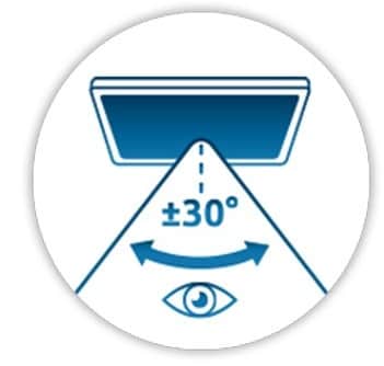 Begrenset visningsvinkel Begrenset visningsvinkel